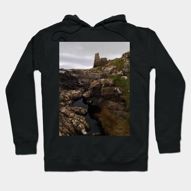 Dunure Castle and Rock Pool Hoodie by MagsWilliamson